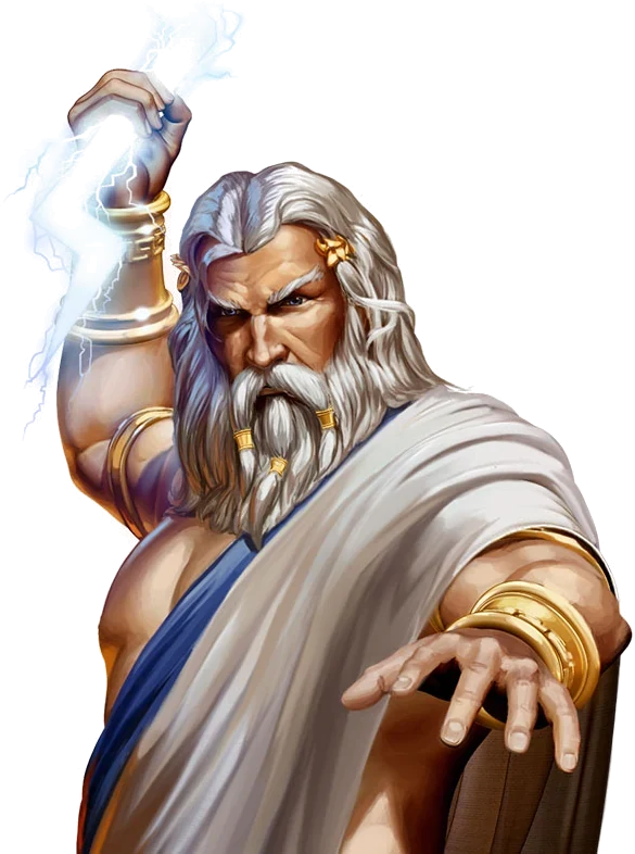 Zeus, one of the gods you can choose as a guardian