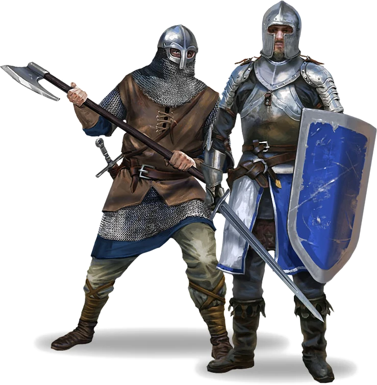 Two Tribal Wars warriors