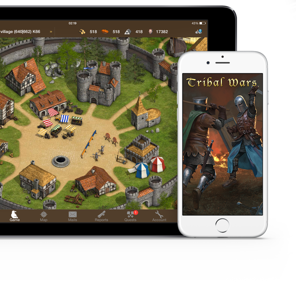 InnoGames Tribal Wars on touch devices