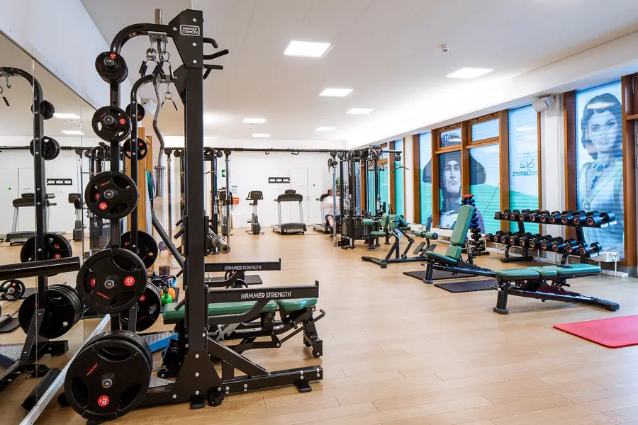 The InnoFit Gym with racks, weights and benches