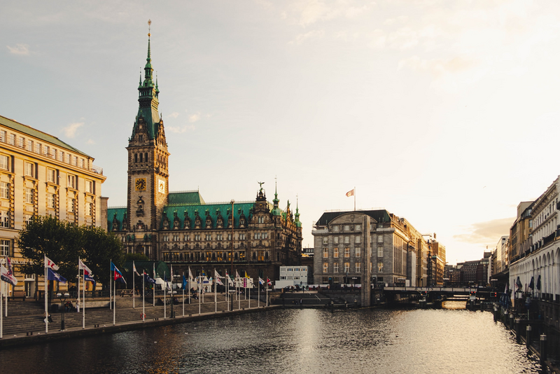 Hamburg City Hall on the Alster